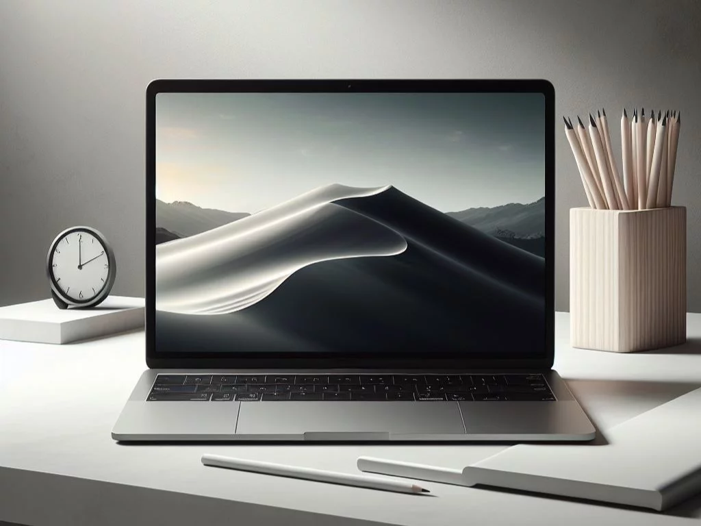 Apple MacBook Air M2 in a minimalist and elegant setting